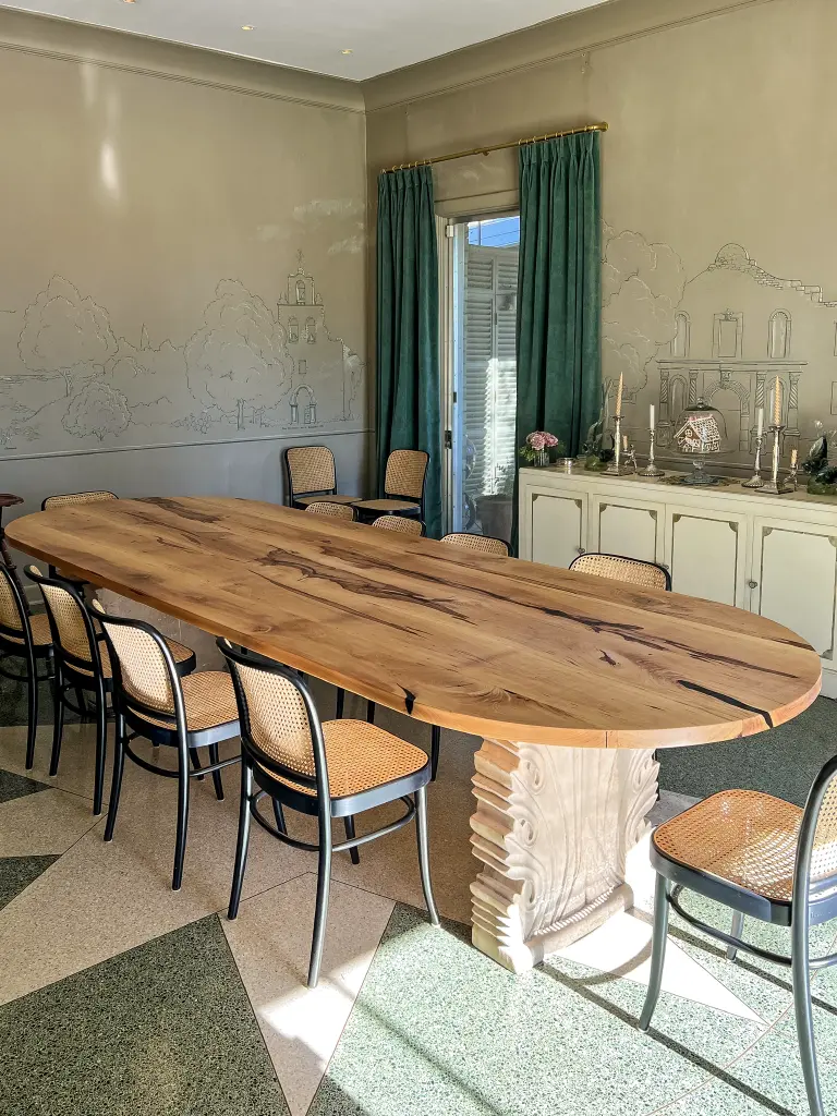 Epoxy river dining table San Antonio
