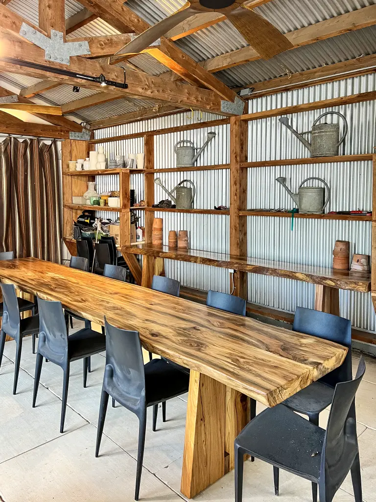 Custom outdoor table in San Antonio TX