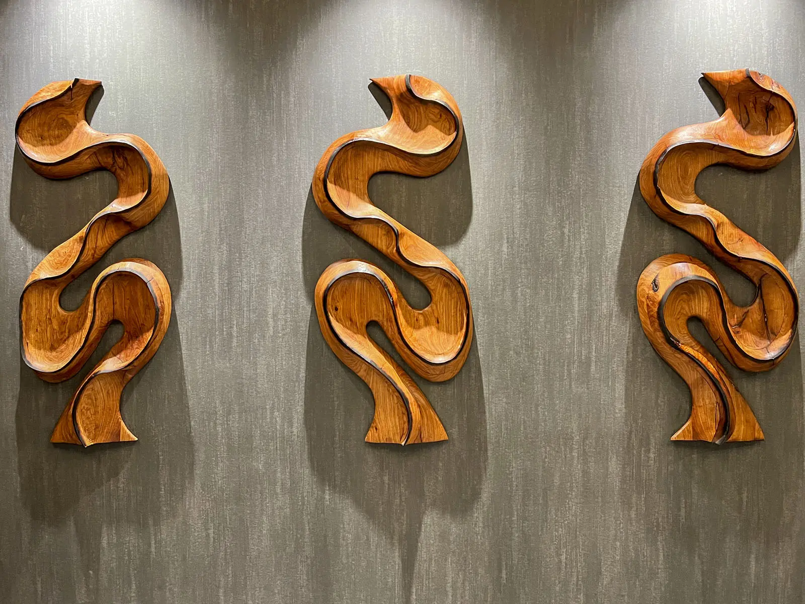 Artisan wood pieces handmade at Green Wood Milling Co. sawmill in San Antonio