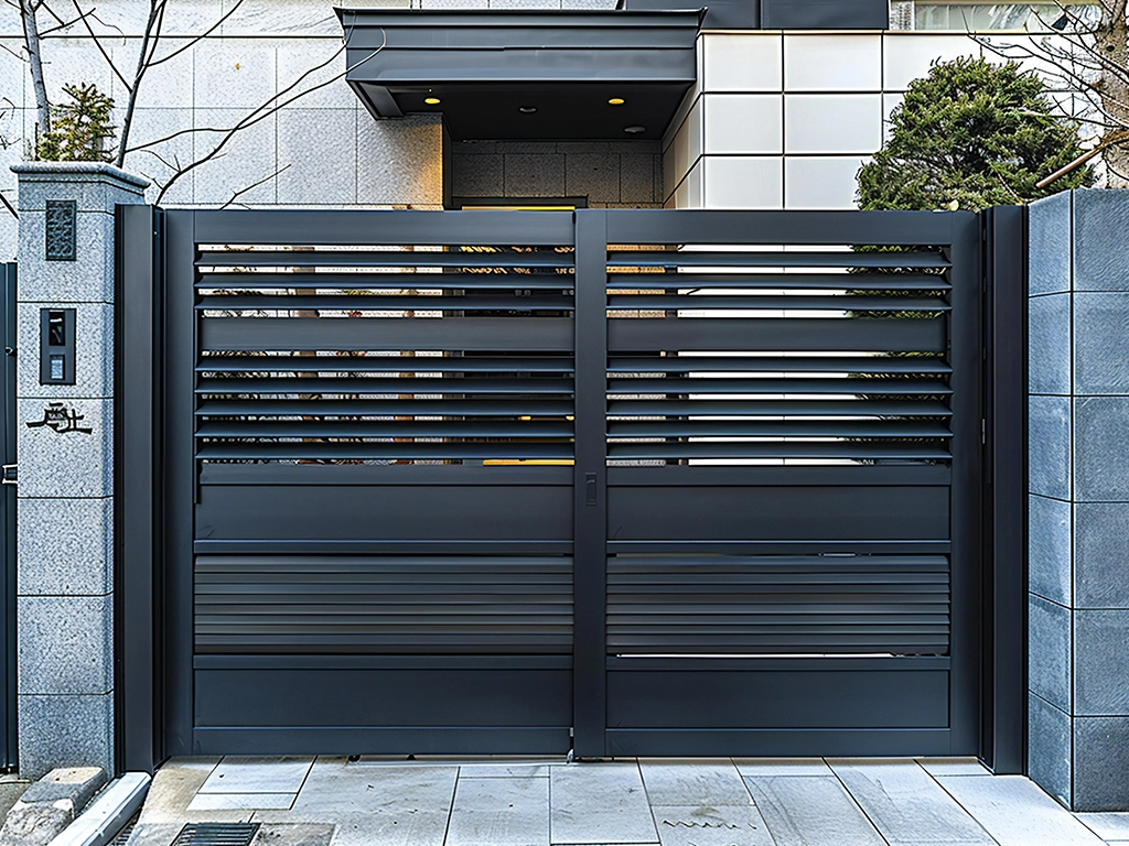 Metal entry doors and gates